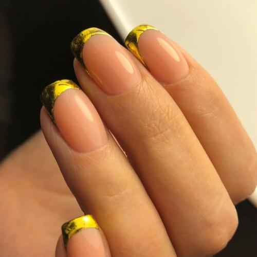 Френч розовый с дизайном. Разновидности розового френча на ногтях, новинки, фото 2019 20