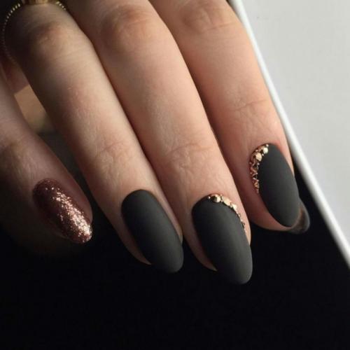 Черные ногти с розовым. Варианты сочетаний 13 Черные ногти с розовым. Варианты сочетаний 13