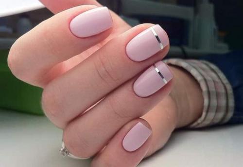 Белый с розовым дизайн ногтей. Нежные пастельные и нюдовые оттенки