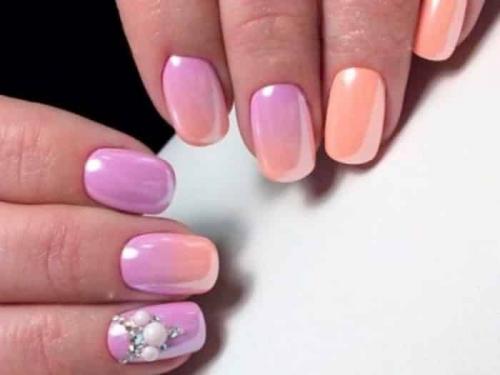 Белый с розовым дизайн ногтей. Нежные пастельные и нюдовые оттенки