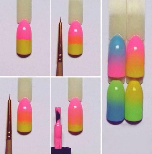 Дизайн ногтей с переходом цвета от светлого к темному. Как накрасить ногти с переходом цвета мастер-класс