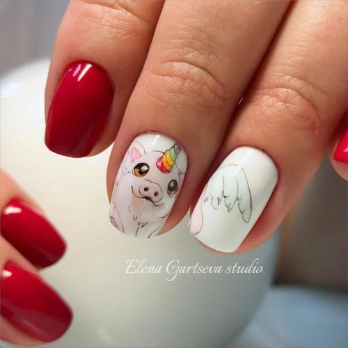 Животные на ногтях маникюр. Модные тенденции маникюра с животными