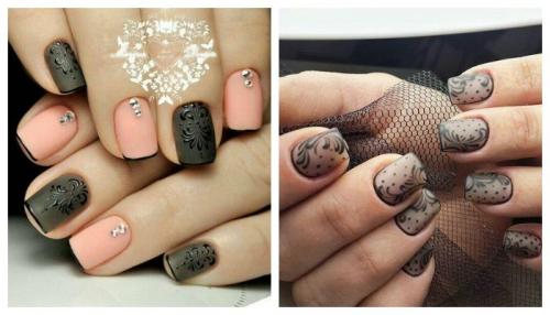 Матовый с глянцевым маникюр. Как сделать матовый маникюр: 2 популярные техники