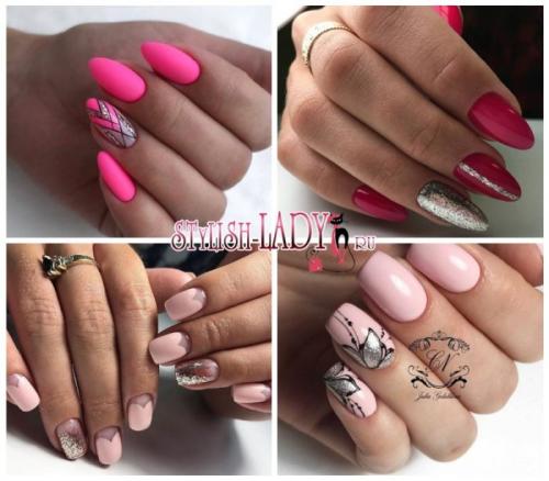 Маникюр розовый с серебром. Преимущества розово-серебристого дизайна