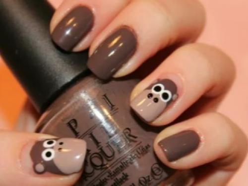 Маникюр с рисунками животных. Милые зверята 10 Маникюр с рисунками животных. Милые зверята 10