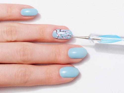 Маникюр с цветами сакуры. Веточка сакуры на ногтях: пошаговая инструкция