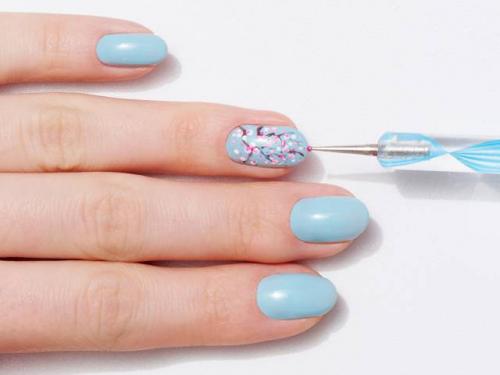 Маникюр с цветами сакуры. Веточка сакуры на ногтях: пошаговая инструкция