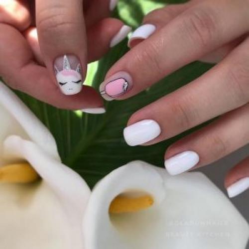 Детский маникюр единорог. Единорог на ногтях: поэтапная инструкция