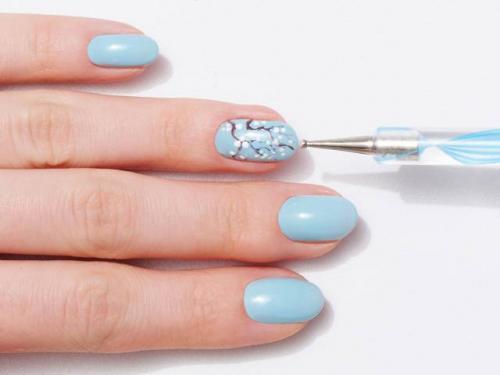 Маникюр с цветами сакуры. Веточка сакуры на ногтях: пошаговая инструкция