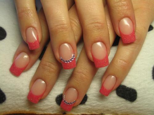 Дизайн ногтей под синее платье 10