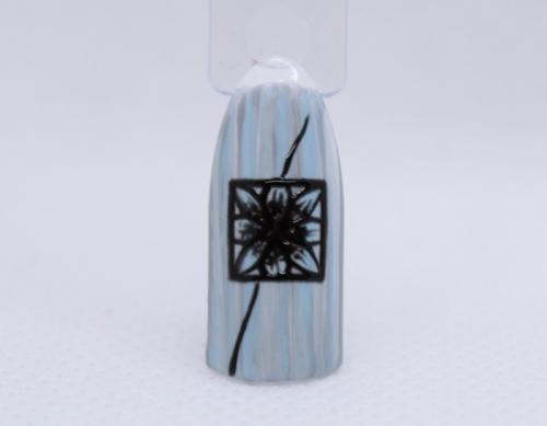 Маникюр серый с голубым. Серо-голубой маникюр: идея дизайна с цветочным принтом