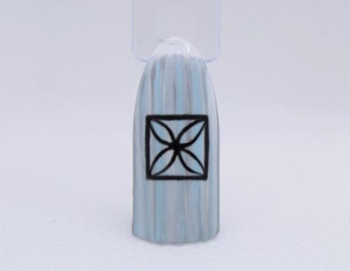 Маникюр серый с голубым. Серо-голубой маникюр: идея дизайна с цветочным принтом