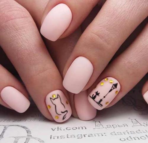 Розовый маникюр с блестками на безымянном пальце. Розовый маникюр с акцентом на безымянный палец: воплощение нежности