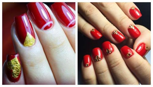 Маникюр белый и красный. Красные ногти: сочетание цветов