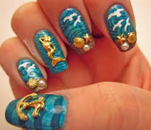 Маникюр нежный на море. Маникюр в морском стиле с тематическими рисунками