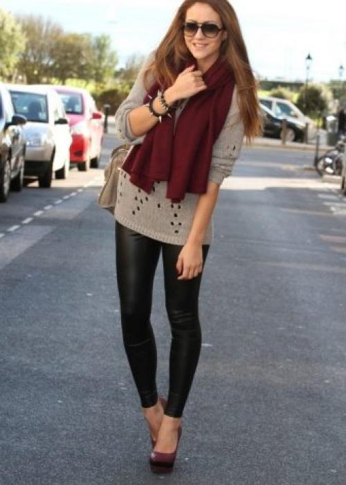 Маникюр к бордовому платью 08