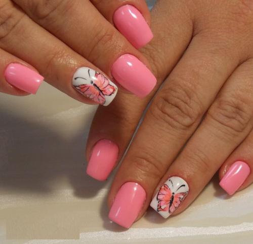 Темно розовый маникюр. Определяемся с дизайном