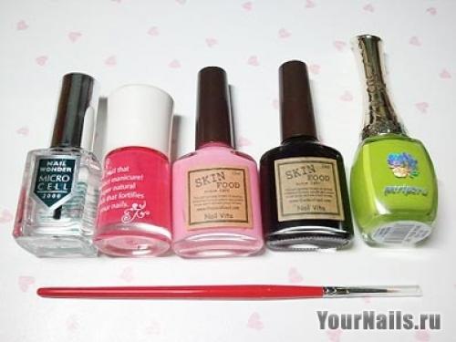 Маникюр клубника со сливками. Фото идеи создания клубничного маникюра 05 Маникюр клубника со сливками. Фото идеи создания клубничного маникюра 05