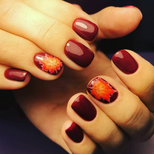 Маникюр дизайн осень 2019. Стильный маникюр с дизайном осень-зима 2019-2020