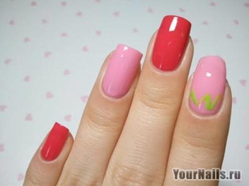 Маникюр клубника со сливками. Фото идеи создания клубничного маникюра 09 Маникюр клубника со сливками. Фото идеи создания клубничного маникюра 09