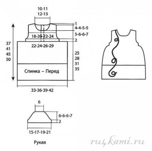 Платье вязаное для девочки 2х лет. Вязаное платье спицами для девочки 2 года 06