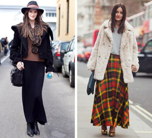 Юбка макси с чем носить зимой. Зимняя юбка макси: как выбрать и с чем носить?