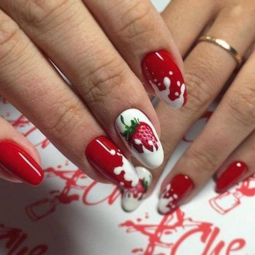 Дизайн ногтей красный с белым. Красные ногти – добавьте сочности образу 02 Дизайн ногтей красный с белым. Красные ногти – добавьте сочности образу 02