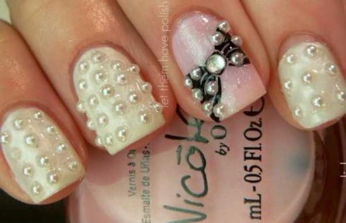 Красный с жемчугом маникюр. Наследие морских глубин 13 Красный с жемчугом маникюр. Наследие морских глубин 13