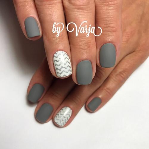 Маникюр красный и белый. Красные ногти: сочетание цветов 26