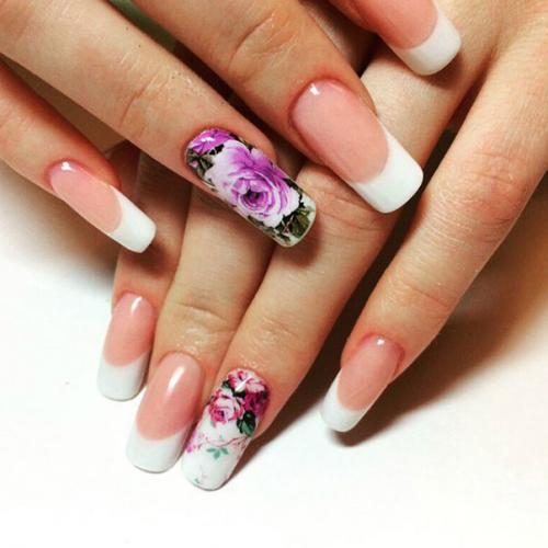 Цветной френч дизайн ногтей. Разновидности цветного френча