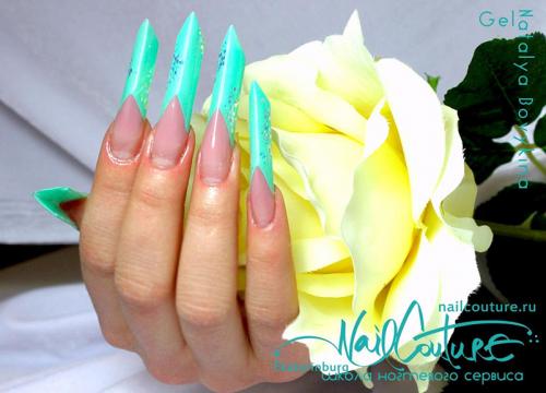 Цветной френч дизайн ногтей. Разновидности цветного френча