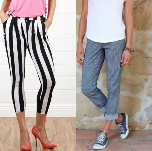 С чем носить синие брюки в полоску. Как выбрать и с чем носить
