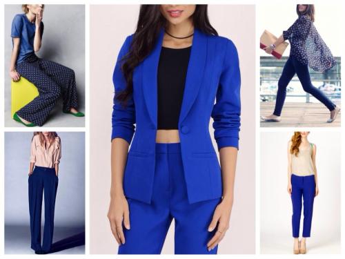 С чем носить синие брюки мужские. С чем носить синие брюки: советы для женщин и мужчин