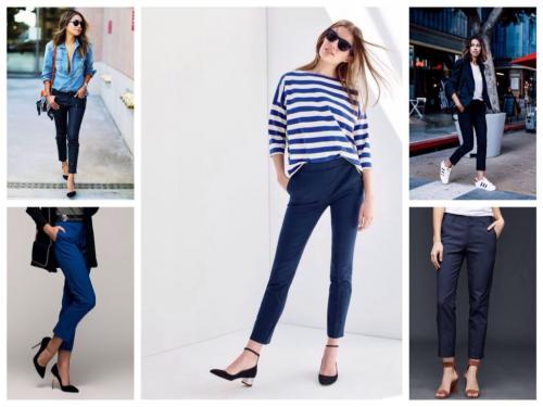 С чем носить синие брюки мужские. С чем носить синие брюки: советы для женщин и мужчин