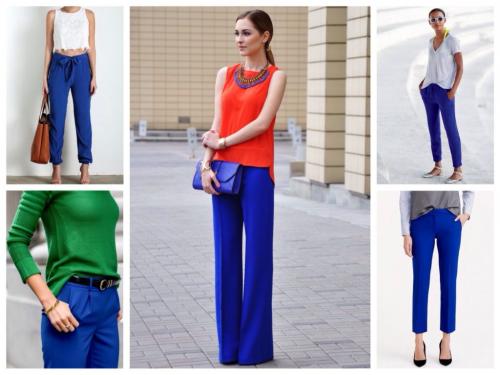 С чем носить синие брюки мужские. С чем носить синие брюки: советы для женщин и мужчин