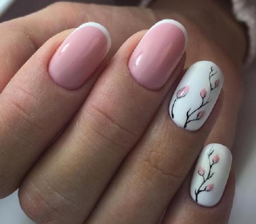 Модный френч 2019. Форма и длина ноготков