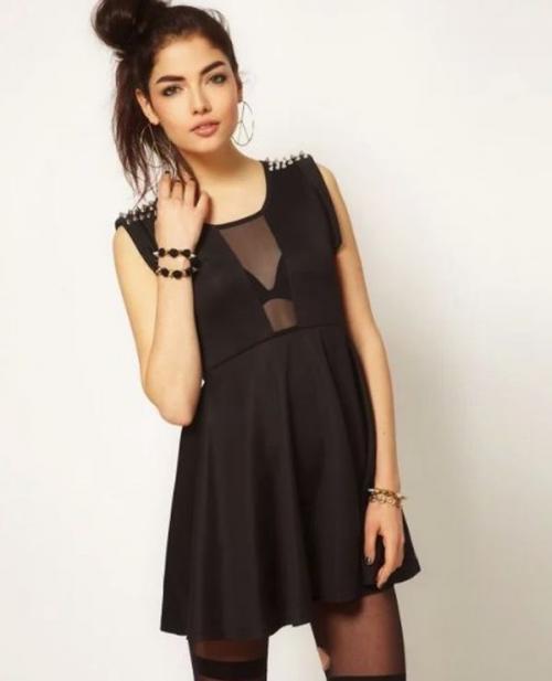 С чем носить черное платье до колена. С чем носить вечернее, классическое и маленькое платье черного цвета