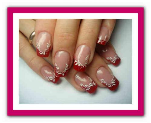 Белый и красный маникюр. Красные ногти: сочетание цветов 25 Белый и красный маникюр. Красные ногти: сочетание цветов 25