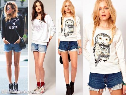 Осенний лук с шортами. Особенности теплых шорт, с чем носить и как выбрать, модные образы