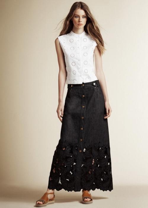 Прямая юбка в пол. Особенности