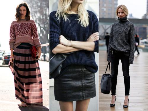 Объемный свитер с чем носить. Как носить объемный свитер 20 Объемный свитер с чем носить. Как носить объемный свитер 20