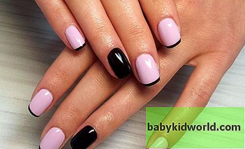 Дизайн ногтей цветной френч. Цветной маникюр френч на гель – лак, шеллак: фото-новинки 2019-2020 01