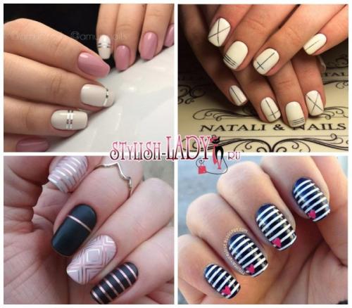 Французский маникюр с лентой. Маникюр с лентой для дизайна — любителям геометрии и четких линий!