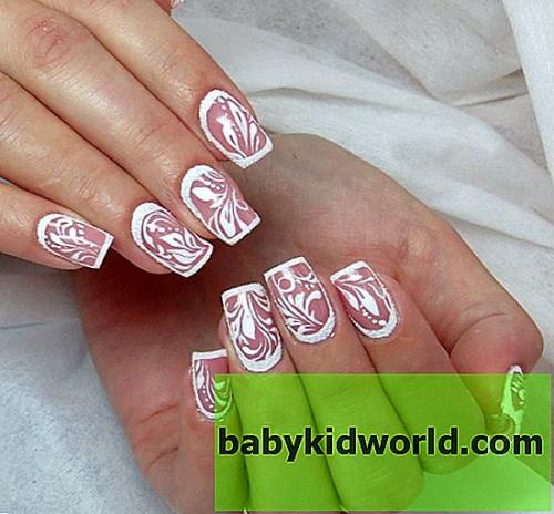 Цветочки на ногтях, как рисовать. Чем можно рисовать на ногтях? 11