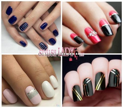 Ленты для френча. Маникюр с лентой для дизайна — любителям геометрии и четких линий!