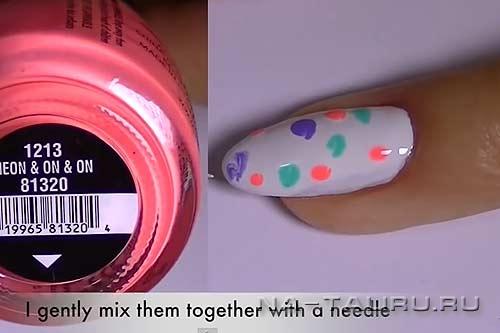 Цветочки на ногтях, как рисовать. Чем можно рисовать на ногтях? 03