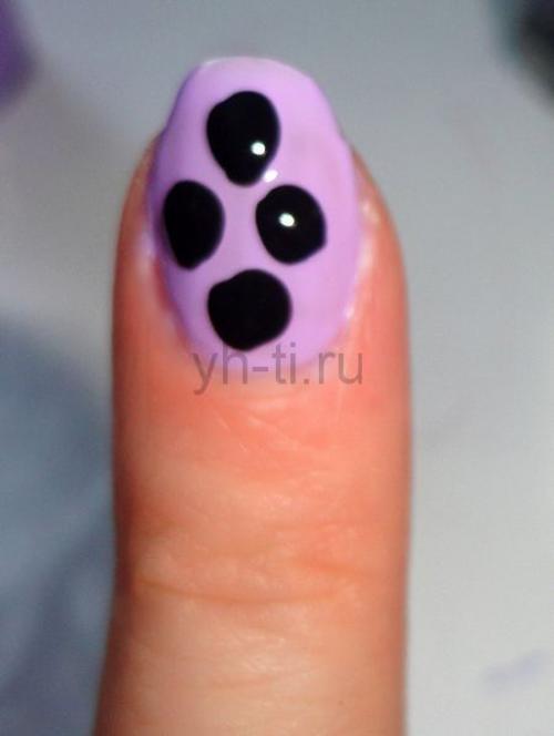 Как нарисовать цветок на ногтях иголкой. Рисунки на ногтях иголкой: цветок. Урок 4