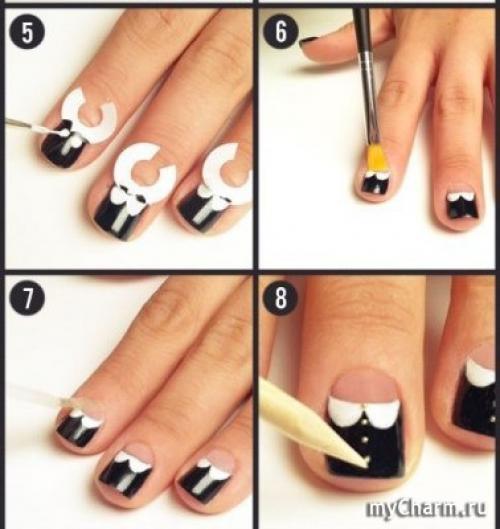 Распечатать наклейки для французского маникюра. Идеи использования наклеек для французского маникюра.