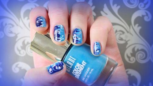 Простые рисунки на ногтях. Рисунки с помощью иголки