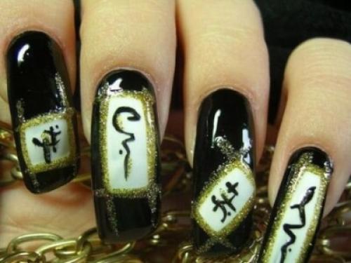Дизайн ногтей иероглифы китайские. Китайские иероглифы на ногтях: значение элементов в маникюре и советы по выполнению